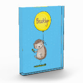 かわいいハリネズミと風船の漫画パターン フォトブロック (左)