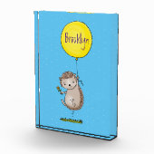 かわいいハリネズミと風船の漫画パターン フォトブロック (右)