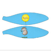 かわいいハリネズミと風船の漫画パターン ミニバスケットボール (パネル)