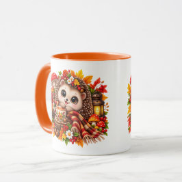 かわいいハリネズミのあったかアート 森の紅茶カップ マグカップ