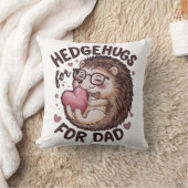 かわいいハリネズミのお父さんの日 クッション (ブランケット)