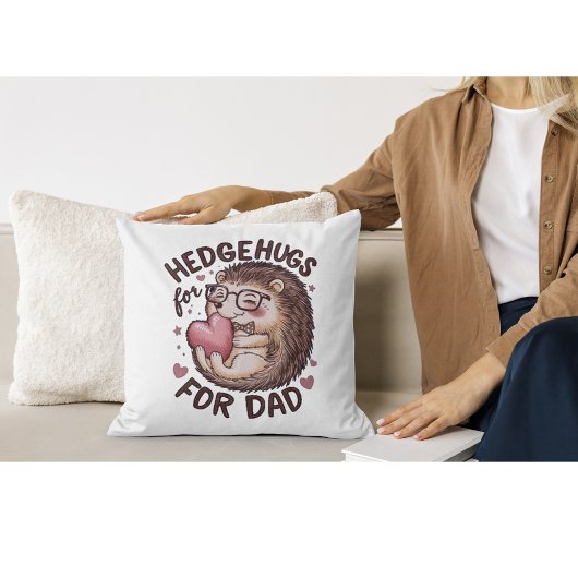 かわいいハリネズミのお父さんの日 クッション