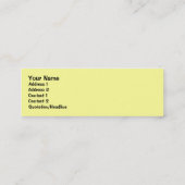 かわいいハリネズミのしおり スキニー名刺 (裏面)