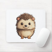 かわいいハリネズミのイラスト マウスパッド (マウス)