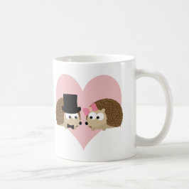 かわいいハリネズミのカップル コーヒーマグカップ