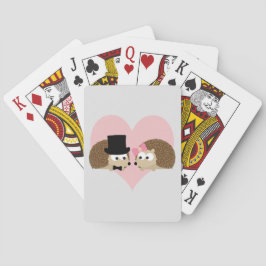 かわいいハリネズミのカップル トランプ