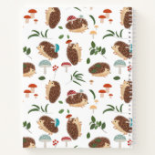 かわいいハリネズミのキノコ 森の動物 ノートブック (裏面)