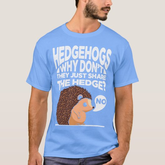 かわいいハリネズミのギフト Tシャツ (正面)