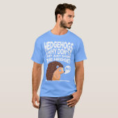 かわいいハリネズミのギフト Tシャツ (正面フル)