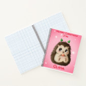 かわいいハリネズミのクリスマス ノートブック (内部)