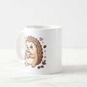 かわいいハリネズミのコーヒーマグ コーヒーマグカップ (正面左)