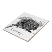 かわいいハリネズミのサンダー_コーブ タイル (側面)