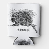 かわいいハリネズミのサンダー_コーブ 缶クーラー (正面)