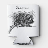 かわいいハリネズミのサンダー_コーブ 缶クーラー (裏面)