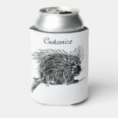 かわいいハリネズミのサンダー_コーブ 缶クーラー (缶裏面)