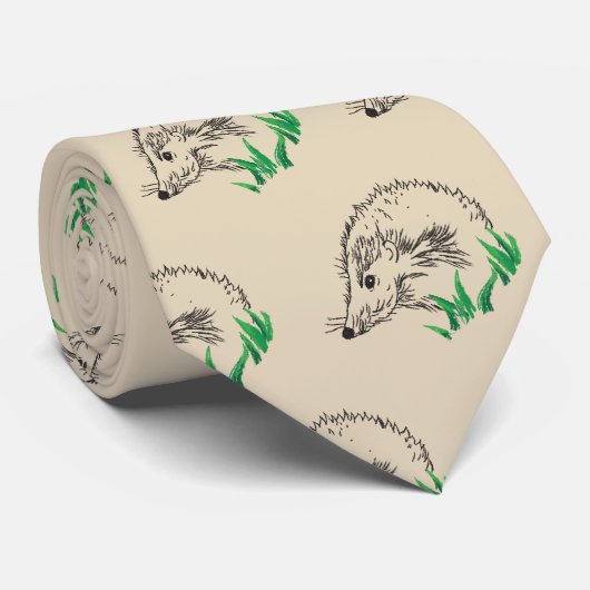 かわいいハリネズミのネクタイ ネクタイ (ロール)