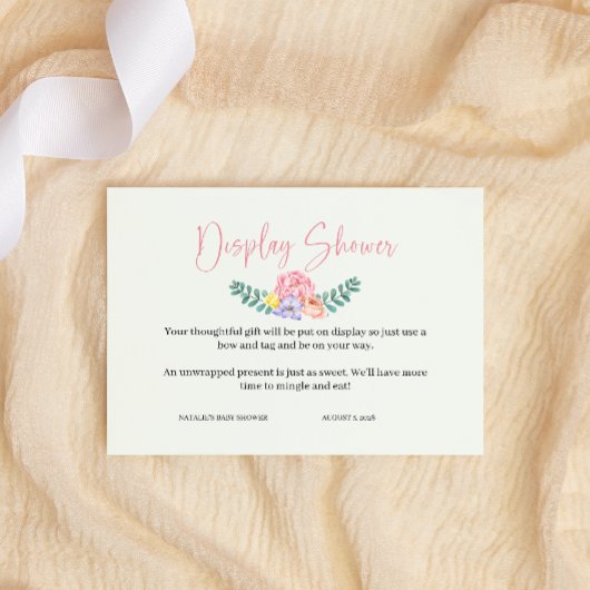 かわいいハリネズミのピンク動物の女の子ディスプレイシャワー エンクロージャーカード