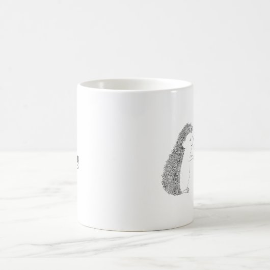 かわいいハリネズミのマグのカスタムでパーソナライズなハリネズミのマグ コーヒーマグカップ (中央)