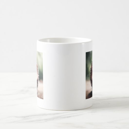 かわいいハリネズミのマグカップ – かわいい動物のマグカップ コーヒーマグカップ (中央)