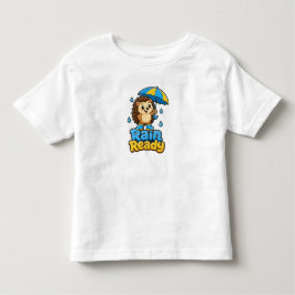 かわいいハリネズミのレディ・トゥ・レイン・トドラーTシャツ トドラーTシャツ