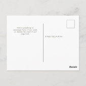 かわいいハリネズミの台本ハッピーサンクスギビング ポストカード (裏面)