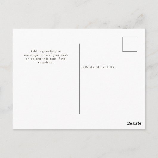 かわいいハリネズミの台本ハッピーサンクスギビング ポストカード (裏面)