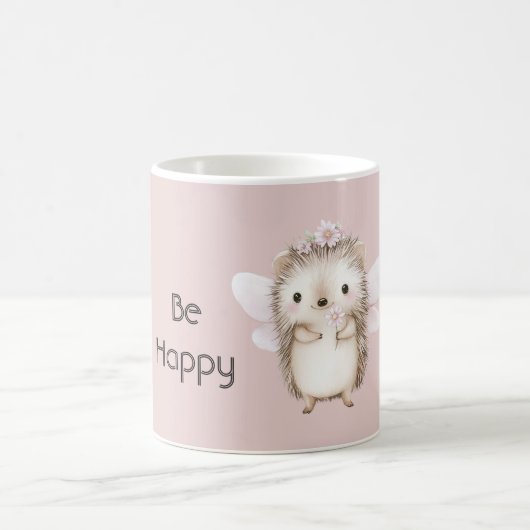 かわいいハリネズミの妖精 コーヒーマグカップ (中央)