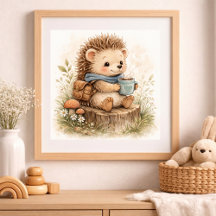 かわいいハリネズミの子供部屋