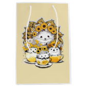 かわいいハリネズミの年代 ミディアムペーパーバッグ (正面)