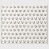 かわいいハリネズミの森 ラッピングペーパー (フラット)