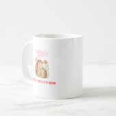 かわいいハリネズミの母の日 コーヒーマグカップ (正面左)