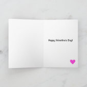 かわいいハリネズミの自転車バレンタインデー カード (内部)