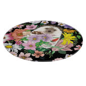 かわいいハリネズミの花 カッティングボード (角)