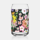 かわいいハリネズミの花 ガラス缶 (左)