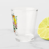 かわいいハリネズミの花 ショットグラス (右)