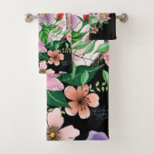 かわいいハリネズミの花 バスタオルセット (インサイチュ)