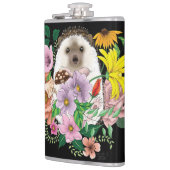 かわいいハリネズミの花 フラスク (左)