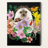 かわいいハリネズミの花 プランナー手帳 (裏面)