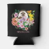 かわいいハリネズミの花 缶クーラー (正面)
