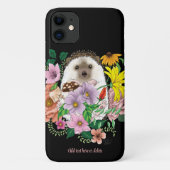 かわいいハリネズミの花 Case-Mate iPhoneケース (裏面)