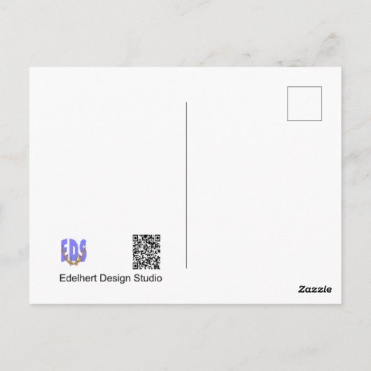 かわいいハリネズミの誕生日ポストカード ポストカード (裏面)