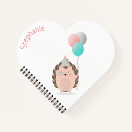 かわいいハリネズミの誕生日 ノートブック