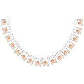 かわいいハリネズミの赤ちゃんパーソナライズされたシャワー バンティングフラッグ (全)