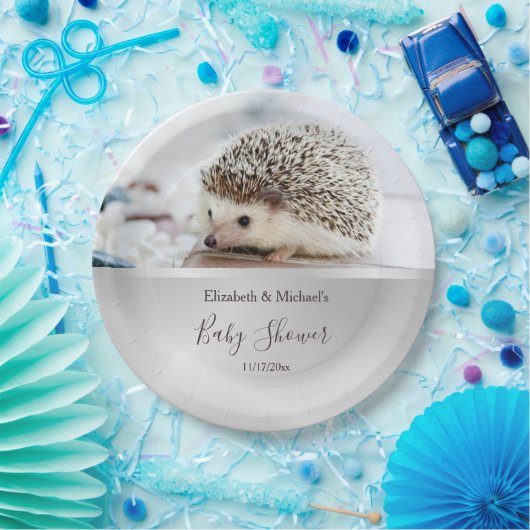 かわいいハリネズミ男女兼用の赤ちゃんシャワー ペーパープレート (パーティー)