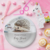 かわいいハリネズミ男女兼用の赤ちゃんシャワー ペーパープレート (パーティー)