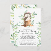 かわいいハリネズミ赤ちゃんシャワーベビーカード エンクロージャーカード (正面/裏面)