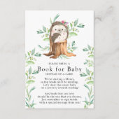 かわいいハリネズミ赤ちゃんシャワーベビーカード エンクロージャーカード (正面)