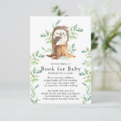 かわいいハリネズミ赤ちゃんシャワーベビーカード エンクロージャーカード (スタンド正面)