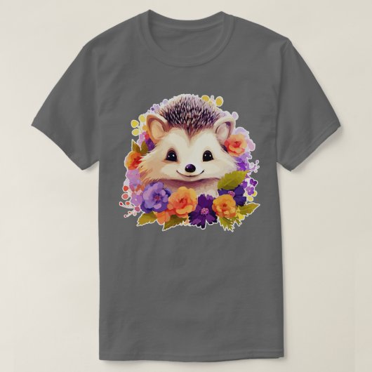 かわいいハリネズミ3 Tシャツ (デザイン正面)
