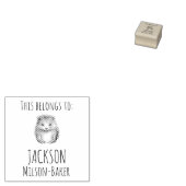 かわいいハリネズミ！カスタム「これは属する」 ラバースタンプ (押印)